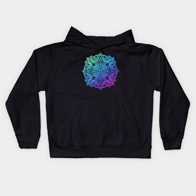 Multicolored Mandala 2 Kids Hoodie by Trizi‘s Art